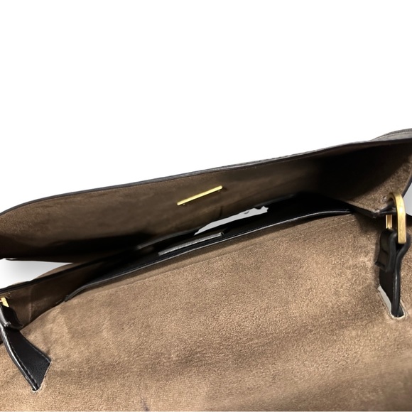 [ ALLSAINTS ] Harley Eel Embossed Leather Crossbody Bag w: luxe Clasp : … - Picture 7 of 9